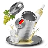 Merkaro – Arktis Weinkühler aus doppelwandigem Edelstahl | Vakuum-Isolierter Flaschenkühler für...