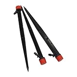 XMGKMN Langlebige verstellbare Gartenbewässerung, 8 Löcher, Tropfer, 18 cm, Halterung,...