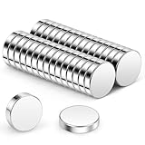 Wukong N45 Mini Neodym Magnete, 5x1mm | 30 Stück Magnete Klein Aber Stark für Kühlschrank, Büro,...