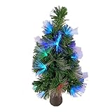 Weihnachtsbaum aus Glasfaser - Weihnachtsbäume, künstlicher Weihnachtsbaum mit variablem LED-Licht...
