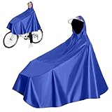 CAREDGO Regenponcho Fahrrad, Regencape Raincoat Herren Regenmantel Damen Regenjacke Lang Fahrrad...