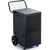 Katenpo Luftentfeuchter Elektrisch 90L/Tag: Tragbarer Bautrockner mit Smart Control & Pumpenablauf -...