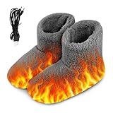 LYPPUL USB Elektrisch Beheizbare Hausschuhe, Fußwärmer Elektrischer, USB-Heizung Hausschuhe,...