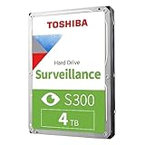 Toshiba 4TB S300 Surveillance HDD - 3.5' SATA Internal Hard Drive Supports up to 64 HD cameras at a...