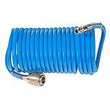Güde DL-Spiralschlauch 5 mm/5 m (für Druckluft-Kompressoren bis max. 11 bar, Schnellkupplung und...