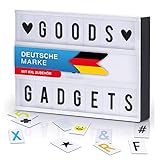 LED Lichtbox XXL Blockbuster Leuchtbox Light Box Leuchtkasten + USB-Netzteil + 204 Buchstaben &...