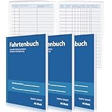 4 Stück Fahrtenbücher A5 40 Seiten Fahrtenbuch Lkw Fahrtenbuch PKW Finanzamt Anerkannt zur...