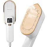 Dampfbügeleisen Mini mit LED-Anzeige,Deecam 180° Faltbares Tragbares Klein Bügeleisen Dampf...