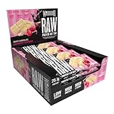 Warrior Raw Protein Riegel Flapjack 12 x 75 g (Weiße Schokolade) – Zuckerarmer,...