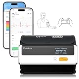 CheckMe Armfit Plus Blutdruckmessgerät Oberarm Bluetooth mit EKG,Analyse des EKG-Berichts,30S...