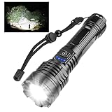 Chasinglee Wiederaufladbare Taschenlampe 500000 High Lumen Super Bright LED Flashlight mit Akku und...