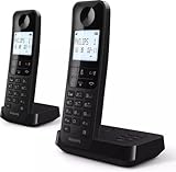 Philips Schnurlostelefon D2752B/12 - DECT - 2 Mobilteile - Haustelefon - Festnetz -...
