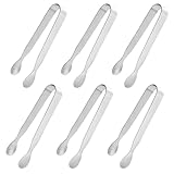 6 Stück Mini Zuckerzange Eiswürfelzange Salatzange Gebäckzange Süßigkeiten Servierzange...