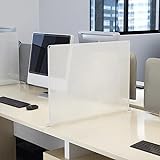 MObyat Schreibtisch Trennwand Schreibtischteiler Kunststoff Pultteiler Für Klassenzimmer, Büro...