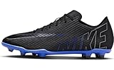 Nike Herren Vapor 15 Club Fg/Mg Fussballschuh, Black/Chrome-Hyper R, 44.5 EU