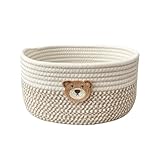 Aufbewahrungskorb - Baumwollkordel Korb für Hundespielzeug | Platzsparende Deko-Box Für...