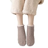 Generisch Kurze, flache Damensocken Korallenvlies, dicke Frotteesocken für und Winter, Bodensocken...