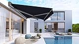 Schartec Markise elektrisch mit Fernbedienung in versch. Größen und Farben - Gelenkarmmarkise -...