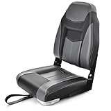 GYMAX Hochrückensitz für Boote, Hochlehner Bootssitz, bequemer Anglersitz mit dichtem...