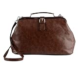 hemao Leder Arzttasche,Damen Vintage Style Umhängetasche Business Arbeitstasche Retro Handtaschen &...