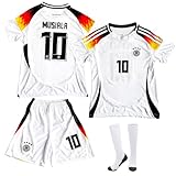 COQOYO Fußball Trikot Kinder Set, Heim Nummer 10 Fussballtrikot für Jungen und Mädchen von 12-13...