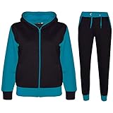 A2Z 4 Kids Trainingsanzug Mädchen Jungen Unisex Plain And Camouflage - T.S Plain 101 Turquoise 9-10