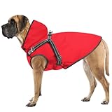 Mosucoirl Hunde Regenmantel Wasserdichter Hunde Kapuzenpullover Reflektierender Regenmantel mit...