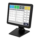 Registrierkasse Kassensystem, 15 Zoll LCD Touch Kassenmonitor mit HDMI, VGA, USB Eingang & Stand,...