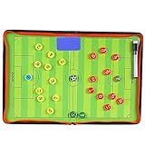 Taktiktafel Fußball, Professional Taktiktafel Fußball Tragbar Trainer Taktikmappe Klappbar...