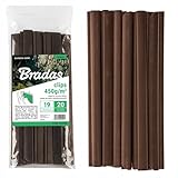 Bradas GARDEN CARE Klemmschienen Sichtschutzstreifen Clips Braun - 20 Stück 450 g -...