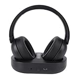 Lazmin112 Kabellose Kopfhörer für Fernseher, 2,4 G 5.3 Kabelloses TV-Headset mit Ladestation, 50...