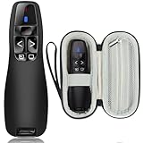 HELLCOOL Presenter mit Tasche, 2.4 GHz Wireless Presenter Verbindung via USB-Empfänger, 15m...