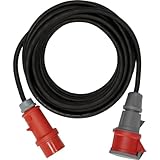 Brennenstuhl Professional CEE Verlängerungskabel mit Phasenwender IP44 (10m Kabel, H07RN-F 5G2,5,...
