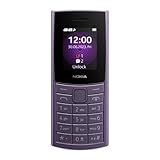 Nokia 110 4G 2023 Handy Dual SIM, 1,8 Zoll Farbdisplay, Kamera, Lila [Italien]