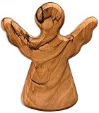 Kassis Geschenkartikel Olivenholz-Schutzengel - Handgefertigte Engel-Figur aus Bethlehem -...