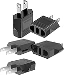 Reiseadapter 5 Stück, EU to US Adapter, Reiseadapter USA Adapter Steckdose Konverter Reisestecker...