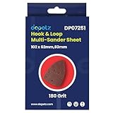 Dapetz ® Maus-Schleifpads, 102 x 62 mm, 93 mm, Dreiecksschleifpads, langlebig, staubfrei, 11...
