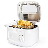 Clatronic® Fritteuse mit 2,5L Kapazität | Friteuse mit Fett | Friteuse Öl mit Geruchs- und...