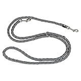 TRIXIE Hundeleine Cavo V-Leine S–M, 2,00 m ø 12 mm in grafit - verstellbare Leine für...