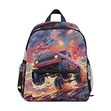 OWFKAY Monster Truck Kinderrucksäcke für Jungen Mädchen Kinder Rucksäcke Kleinkind Rucksack...