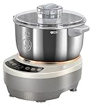 Teigmaschine mit Mikrocomputer-Timing&Face-Up-Touchpanel, Edelstahl, professioneller Teigmixer mit...