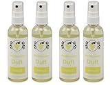 WcWunder WC Pure Toilettenduft, Toilettenparfüm, Geruchsblocker PET-Flasche (Vanille, 4 x 100ml)