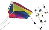 GÜNTHER FLUGSPIELE 1189 - Mini Parafoil blau, farbenprächtiger Drachen für die Hosentasche, mit...