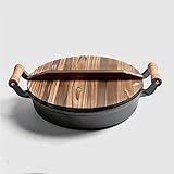 AYCDL Gusseisenpfanne, Mehrzweckpfanne Zum Braten, Pfannkuchen Und Grillen, Langlebiges Kochgeschirr...