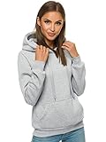 OZONEE Damen Kapuzenpullover Sweatjacke Sweatshirt Farbvarianten Kapuzenjacke Kapuzenpulli Kapuze...