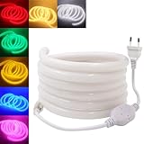 HEGEHE - Flexibler LED-Streifen, 230 V, IP65 wasserdicht flexibel, 120 LEDs/m...