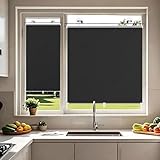 Sonnenschutz Rollo Titanium Silver Fabric Verdunkelungsrollo Mit Saugnapf Vollständige...