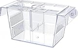 20 x 10 x 10 cm Acryl - Zuchttanks für Aquarien, Inkubator mit Saugnäpfen, Isolationsbox für...