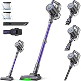 Suirviz Akku Staubsauger Kabellos, 500W/40000Pa/40 Min Akkustaubsauger mit Selbststehende, Leichter...