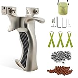 Luoyer Zwille Steinschleuder Profi Jagd für Erwachsene ‎Aluminum Schleuder Zwille mit Stahlkugeln...